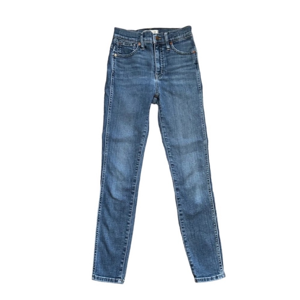 Madewell 10" High-Rise Skinny Jeans Cordell Wash Heatrich Denim Edition Size 25